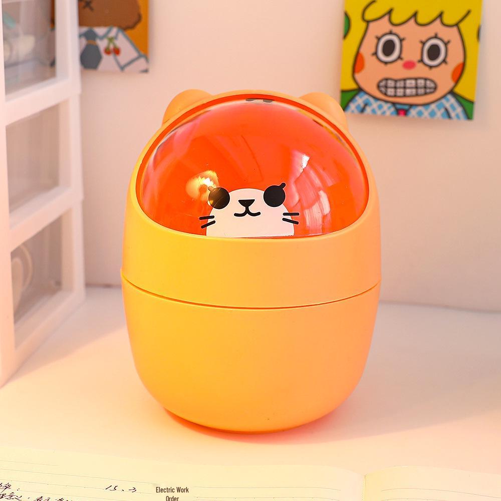 Mini Cute Bear Desktop Trash & Storage Bin