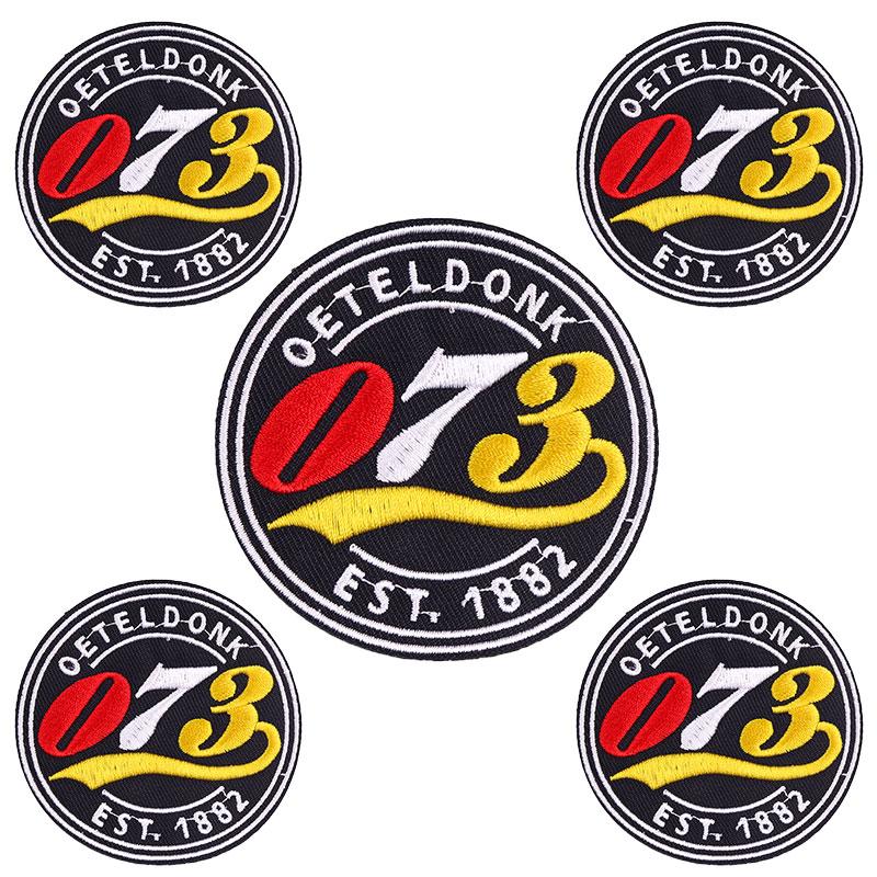 10pcs Wholesale Netherland Carnival Oeteldonk Emblem Patch Embroidered Patches For Clothes Iron On Patches For Clothing Sew 