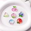 Facet Fruit Resin Accessories: Strawberry, Grape, Watermelon with Glitter Cream Glue