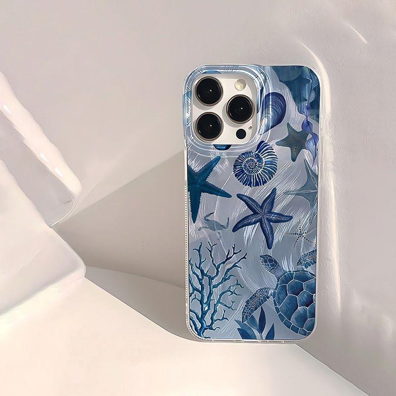 

Marine Life Patterns Phone Case For iPhone 17 Pro Max 16 15 14 13 12 11 XS X XR 7 8 Plus 16E 17 Air Shockproof Bumper Back Cover iPhone SE (2020)