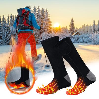 Beheizte Socken für Männer und Frauen, elektrischer Fußwärmer mit wiederaufladbarem Akku für Outdoor-Sportarten im kalten Winter