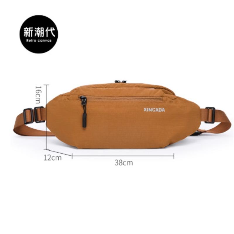 Men's Crossbody Bag Trend Breast Bag Lightweight Outfit Cycling Small Backpack Women's Simple Sports Fanny Bag Shoulder Bag Commuter