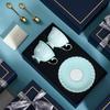 Light Luxury Bone China Coffee Cups And Saucers, High-End Exquisite Household Afternoon Tea Set, Cup Couple Cup Gift Box.