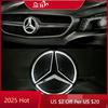 CDW1 For Mercedes Benz White Blue Red Light Car Front Grilled Star Emblem LED Illuminated Logo for Mercedes Benz W204 GLK300 GLK350 G