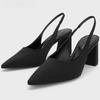 Women Design Pointed Toe Sandals Summer New Woman Fashion Shallow Dress Square High Heel Ladies Ankle Strap Gladiator Sandalias