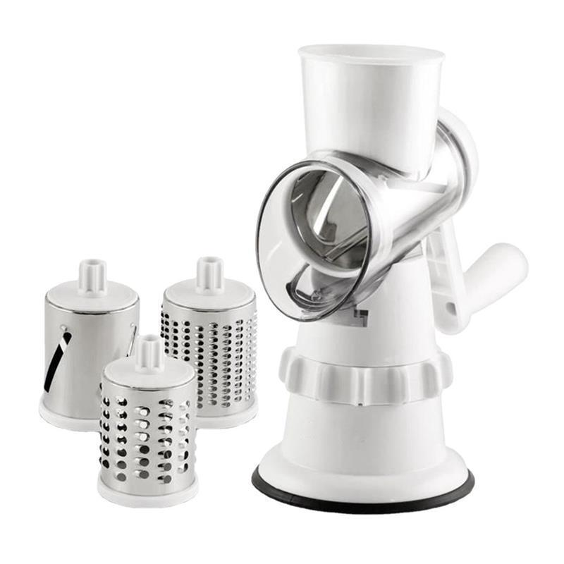 

Hand-Crank Multi-Function Vegetable Slicer & Grater білий