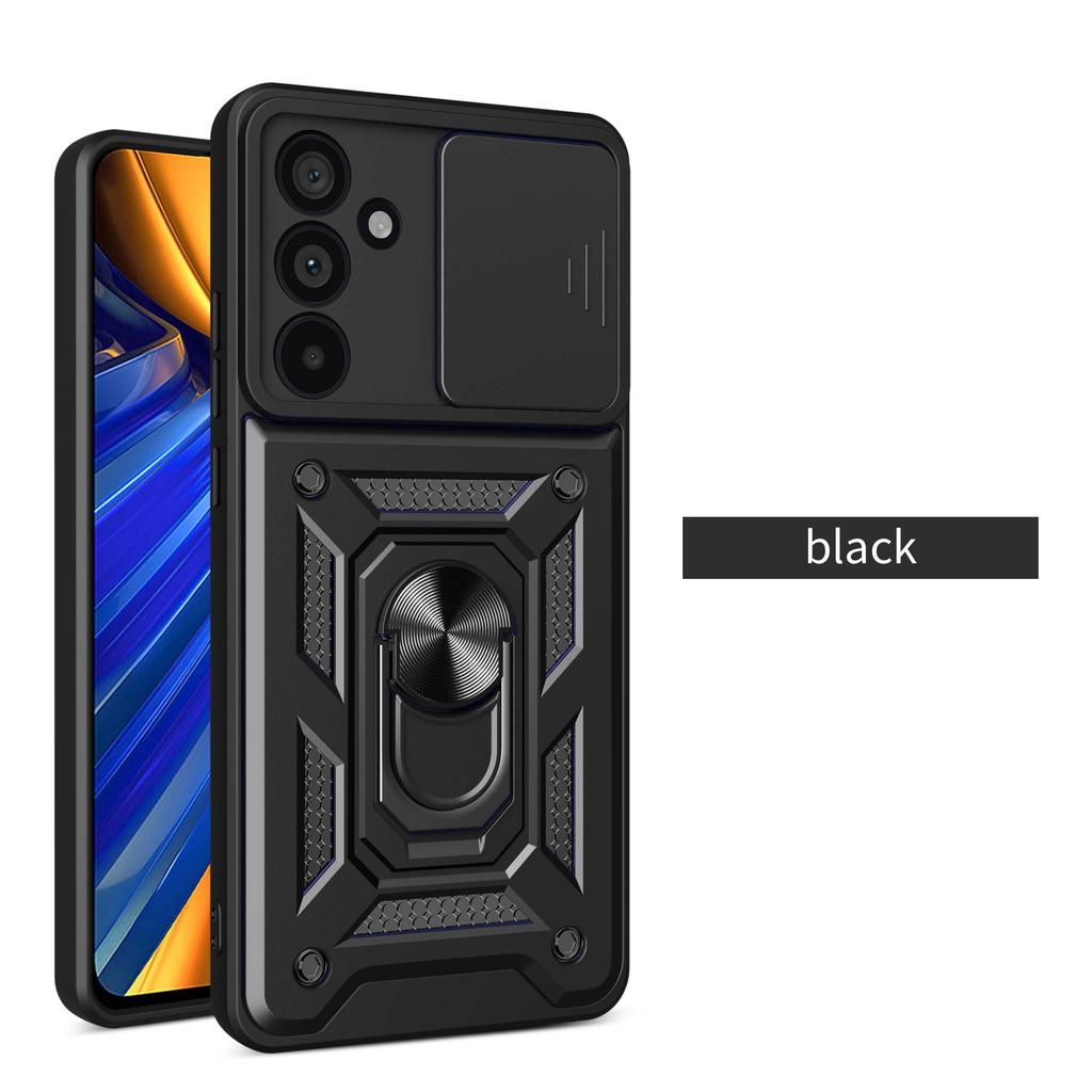 Funda Deslizante para Cámara para Samsung Galaxy M55 M54 M53 M52 M51 M23 M33 M14 5G Soporte Anillo Magnético para Coche Protección de Silicona Cubierta de Teléfono