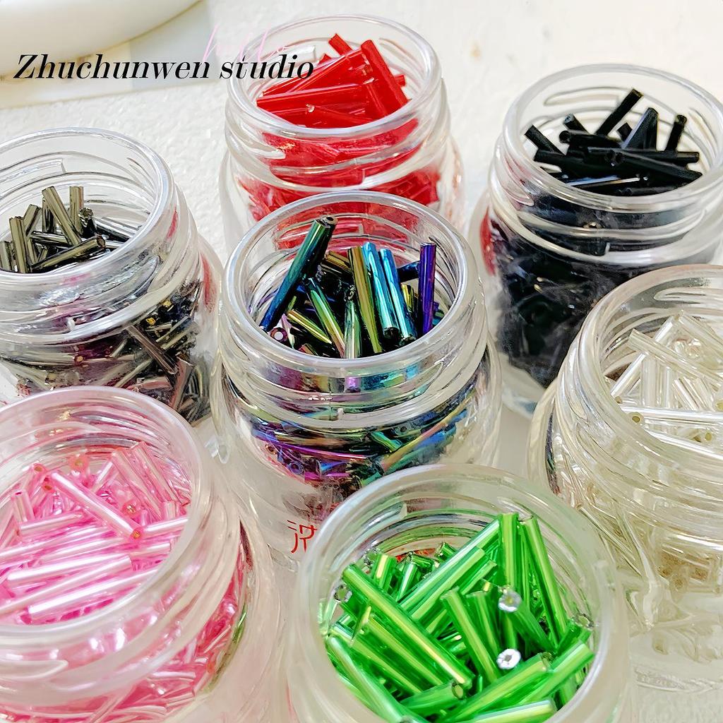 20mm HyunA Skleněné korálky, Tvar trubičky, Sypané pro DIY korálkování, Náramky, Náhrdelníky