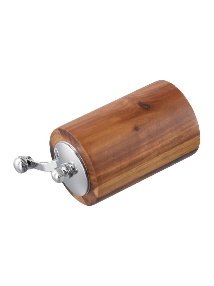 Rustic Wood Manual Grinder Multi Purpose Salt Pepper Mill for Various Spices