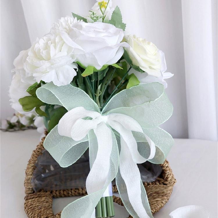 Water Drop Shape Bouquets Artificial Wedding Flowers Bridal Shower Bouquets for Special Occasion