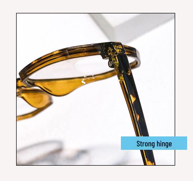 Unisex Minimalist TR90 Luxury Student Eyeglass Frame with Rivet Texture