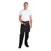 Half Bistro Apron - CHEF WORKS - Memphis - 100% Cotton - Black - 725x480 Mm