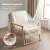 2Pcs Transparent Chair Cover Waterproof Dustproof Outdoor Furnishing Protective Cover with Elastic Band Single Sofa Chair Cover