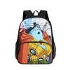 One Piece Monkey D. Luffy with Front Pocket Backpack Students Kids School Bags Bookbag Travel Large Capacity Backpack