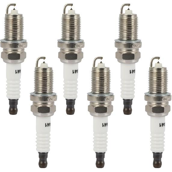 ECCPP Spark Plug Platinum Iridium Fit for Acura for CL 2001-2003,for Mitsubishi for Raide 2006-2009 Replacement for 6441 (6 Spark Plugs)