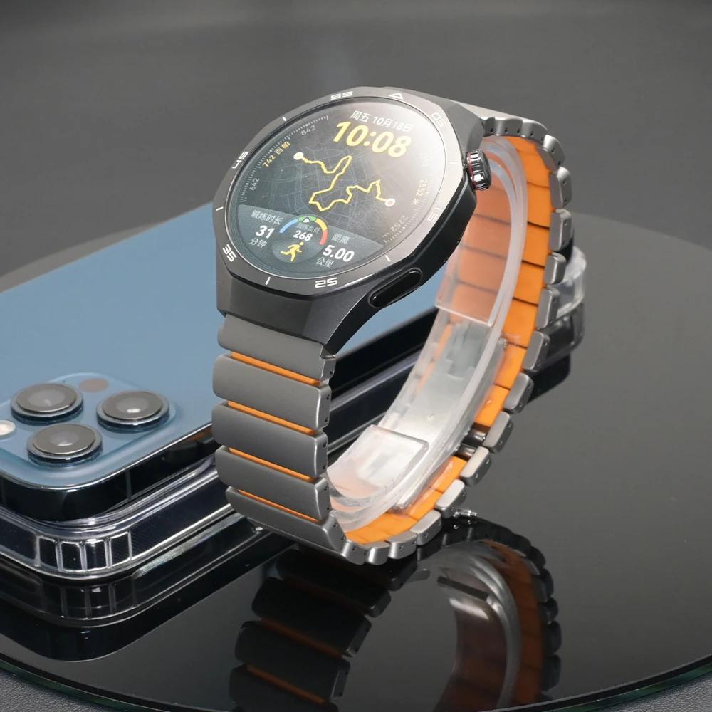 22mm Titanium Watchband for HUAWEI Watch GT6 Pro GT5 GT4 46mm Ultimate Luxury Metal Strap for Amazfit Balance GTR Oneplus 3 2 2R