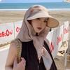 Casual Korean Style Headscarf Baseball Hat Print Hair Scarf Summer Sun Hat Hair Band Neck Protection Strappy Bandana Hat Spring