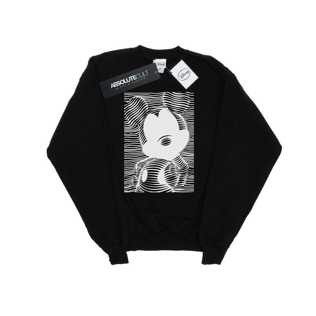 Disney Mens Mickey Mouse Lines Sweatshirt