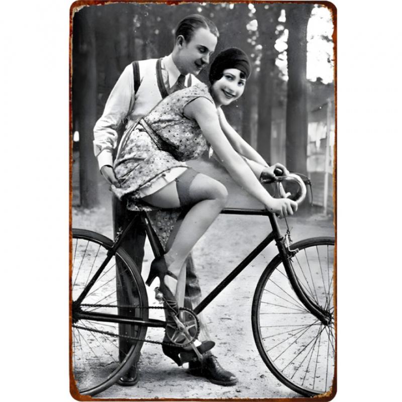 Valentýnský kovový znak Vintage romantický retro plechový znak Dekorace Kovové znaky Nástěnná dekorace Kovové nástěnné umění Znak Plechová nástěnná S