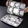 304 Stainless Steel Divided Meal Tray