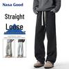 NASA GOOD Men's Loose Straight Wide-Leg Jeans