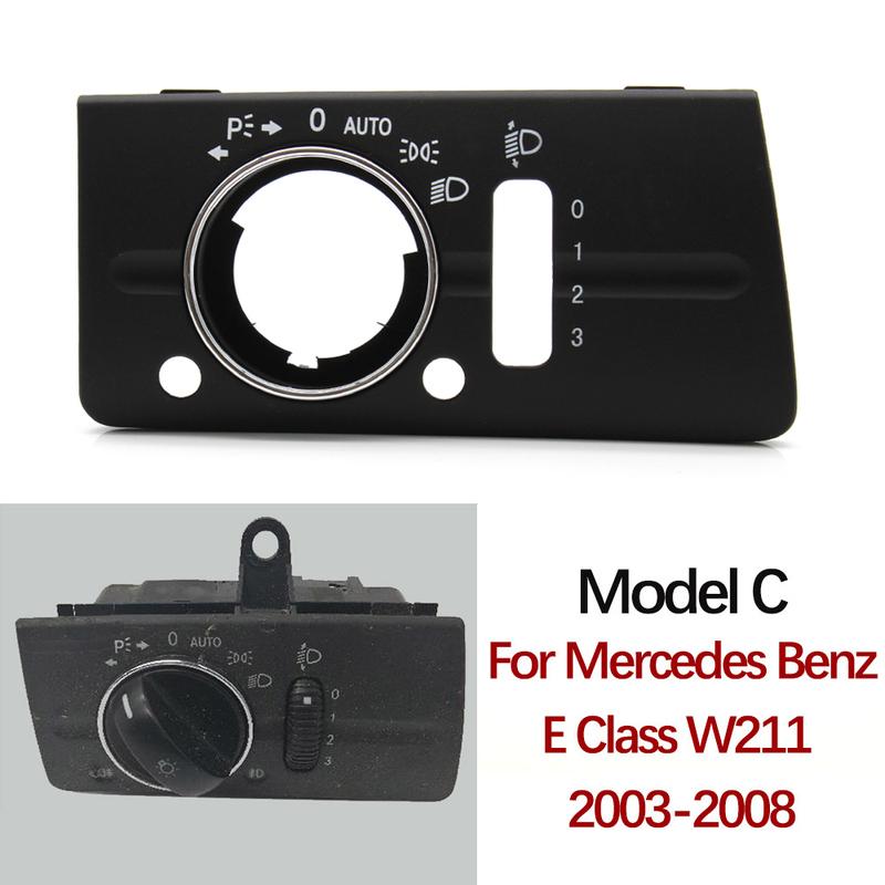 LHD Armaturenbrett Scheinwerferschalter Abdeckung Panel Verkleidung Für Mercedes Benz W211 E-Klasse 320 350 550 2003-2008