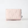 Women's Cute Heart Embossed Slim Leather Wallet Small Trifold Wallet Pocket Card Holder For Casual Outings Shopping Trips Easy To Organize Cards Cash