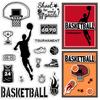 Custom PVC Plastic Clear Stamps for DIY Scrapbooking Photo Album Decorative Cards Making Basketball Pattern 160x110x3mm