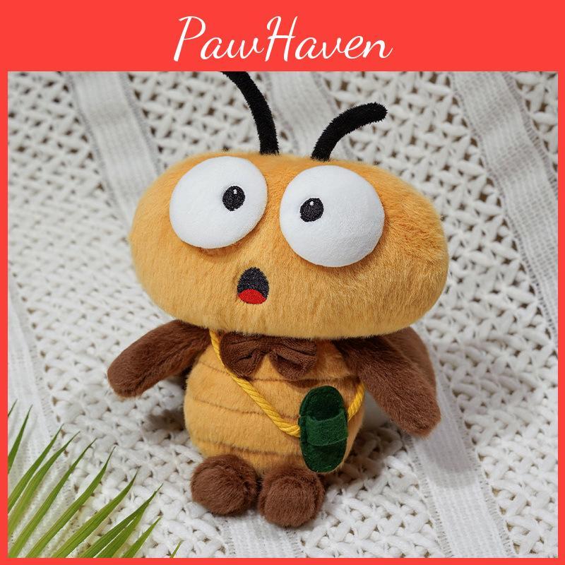 Cockroach Cartoon Cute With Bow Tie Slippers Plush Toy For Birthday Gift