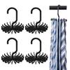 Belt Hanger Scarf Tie Rack Holder for Closet 360 Degree Rotating Clothes Hangers with 18 Claws for Hanging Scarf Towels