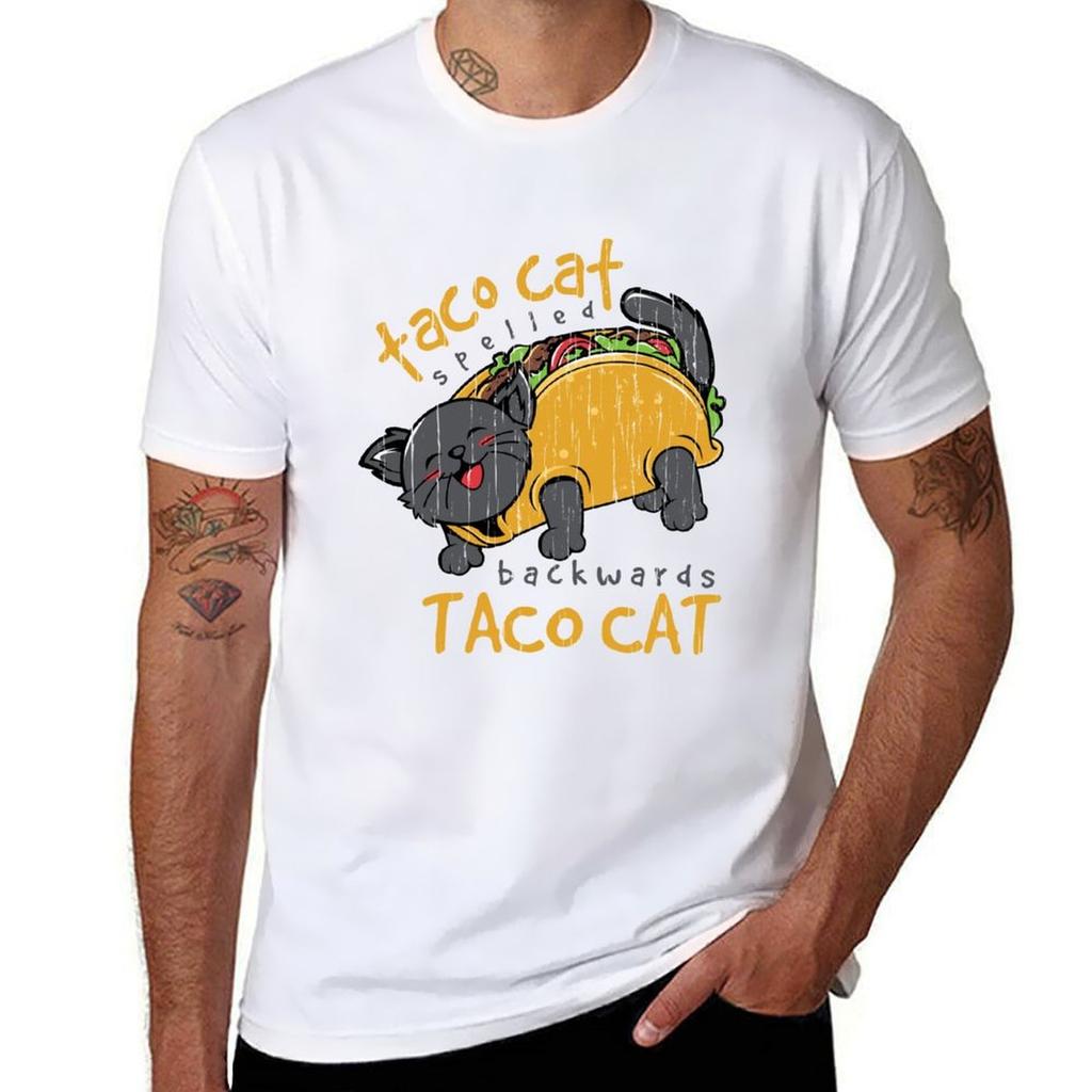 Tacocat Spelled Backwards For Taco And Cat Lovers Tshirt Holiday All Match Tshirt