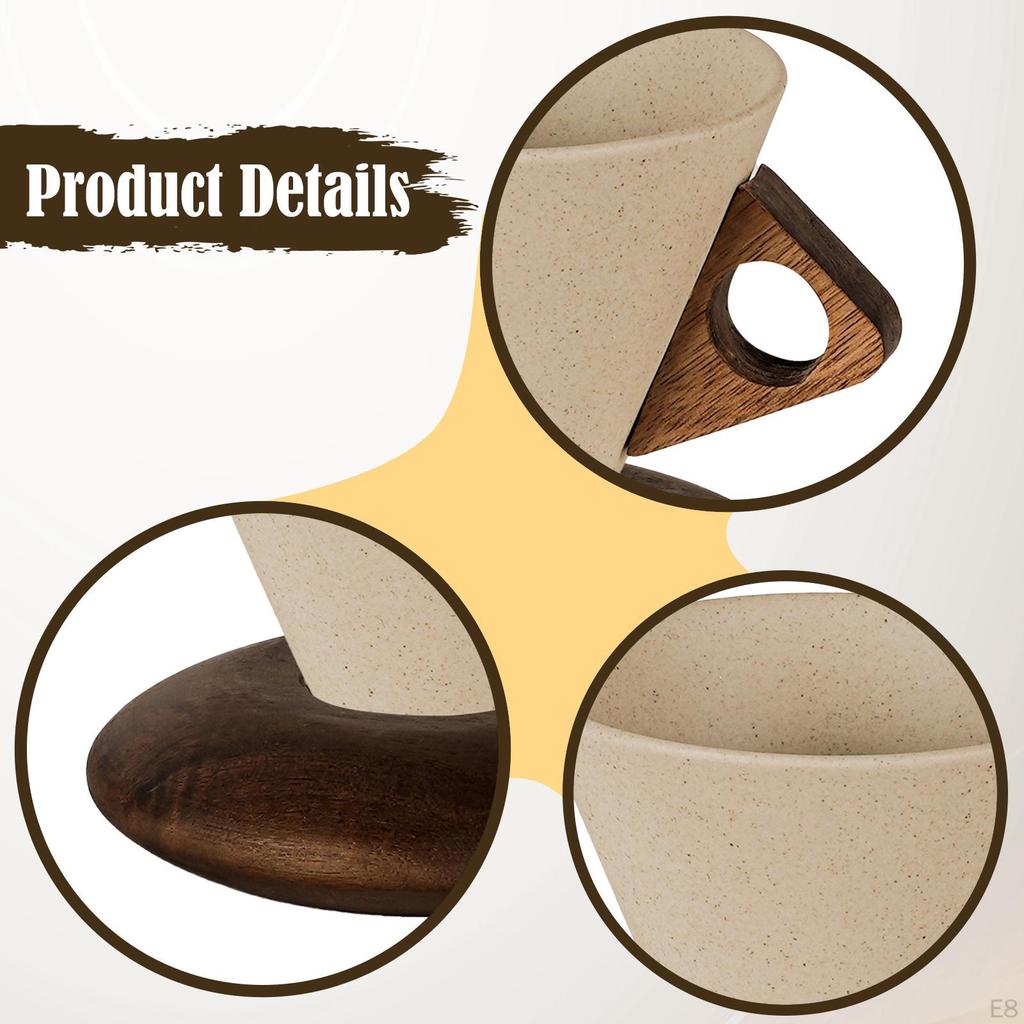 Cone Base Coffee Mug for Tea And Drinks, Porcelain Cup Office Home