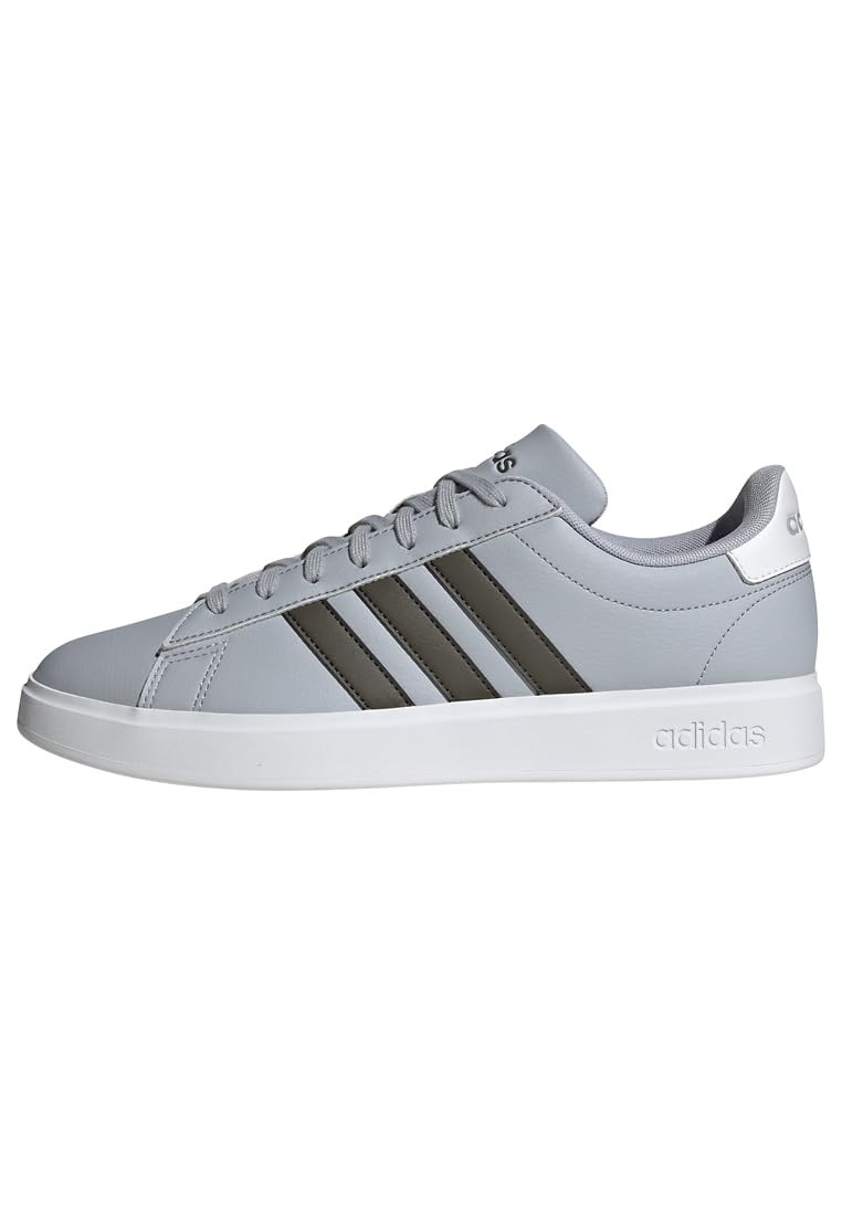 

Adidas Grand Court Halo White Size cm 2.0 Sneakers, Silver/Shadow Olive/Footwear (ID4468), 25.5