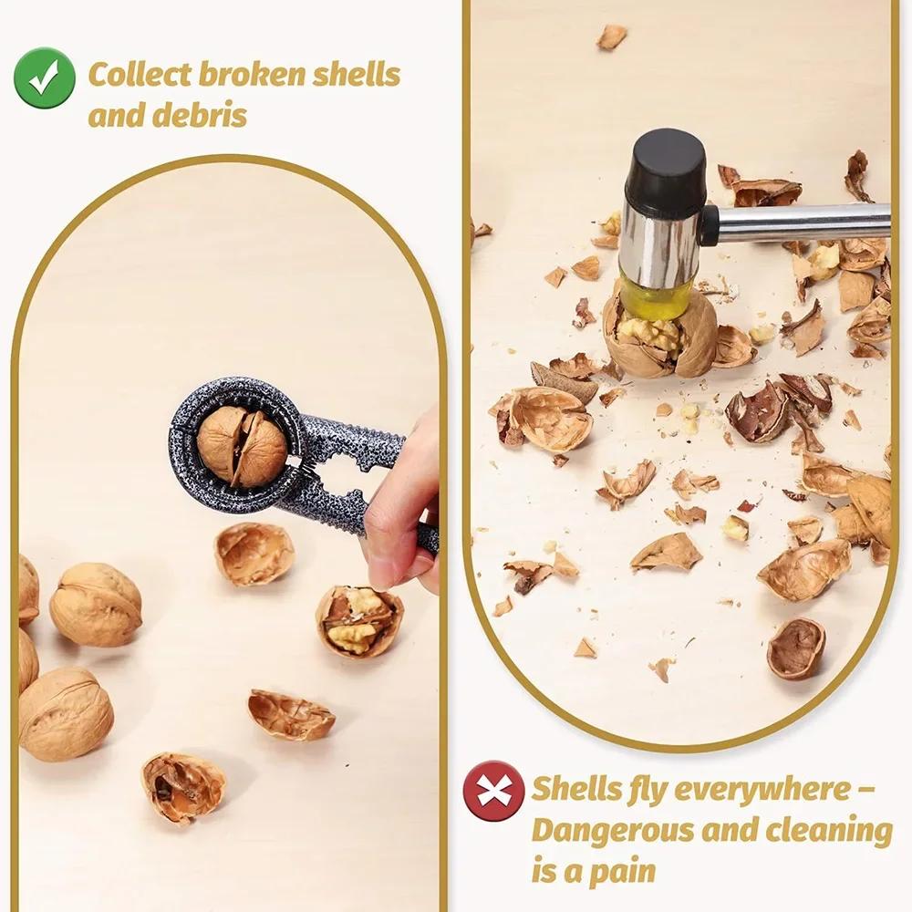 Nutcracker Pecan Nut Cracker Walnut Plier Opener Tool with Non-slip Handle Hazelnut Plier Nut Clip