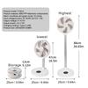 Portable Standing Fan with Remote Controller Foldable Desk Fan 10 inch fan blade Rechargeable  Powered Pedestal Fan for Camping