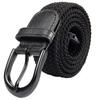 Mesh One Size Fits Braided Black Casual 9 Colors Waist [Univo Colors] Belt, All, Belt, Men's & Women's, Buckle, Stretchy, Unisex, & Business, (Black,