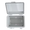 Outdoor Electrical Junction Box 125x175x90mm IP67 Water Proof Stainless Steel Hinge ABS Plastic