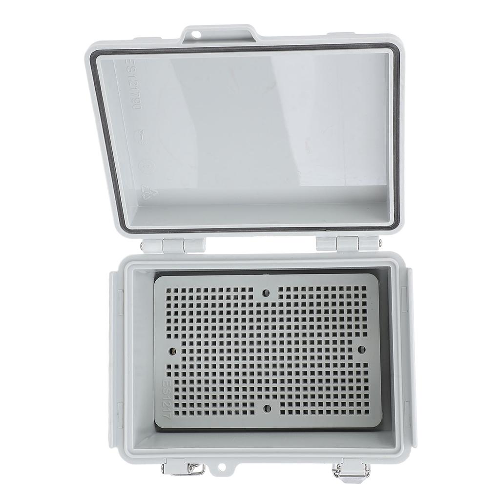 Outdoor Electrical Junction Box 125x175x90mm IP67 Water Proof Stainless Steel Hinge ABS Plastic