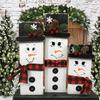 Cute cartoon window decoration window sticker self-adhesive Christmas snowman emoji wall sticker