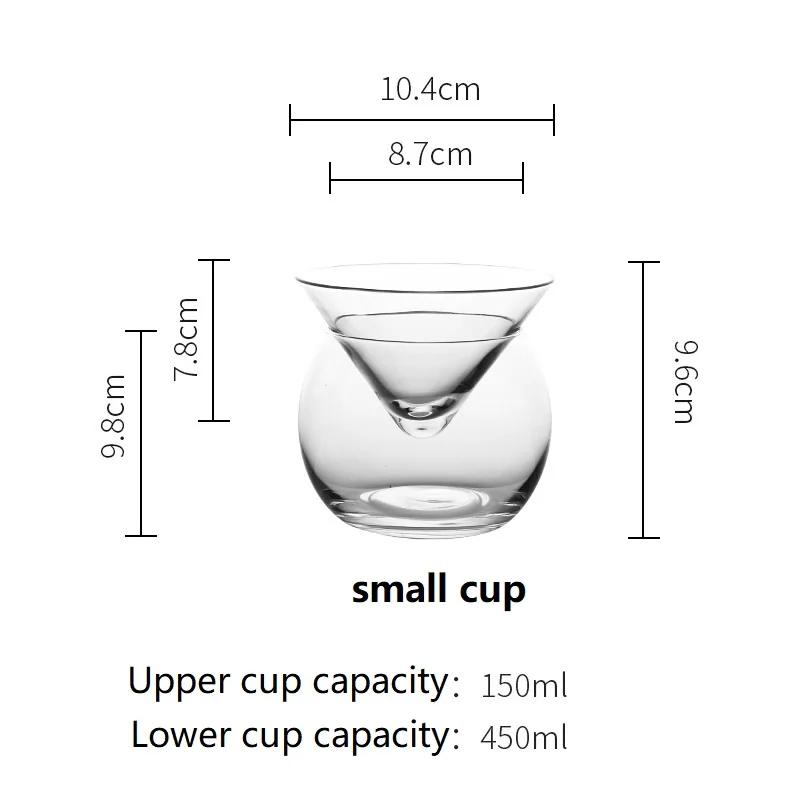 

Cocktail Cup Triangle with Base Beverage Glasses Martini Molecular Creative Glass Ball Cup Party Drinking Ware Bar Accessories