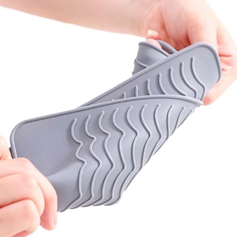 Multifunktionale hitzebeständige Silikonunterlage Isoliermatte für Haarglätter, Lockenstab, Lockenwickler, Glätteisen