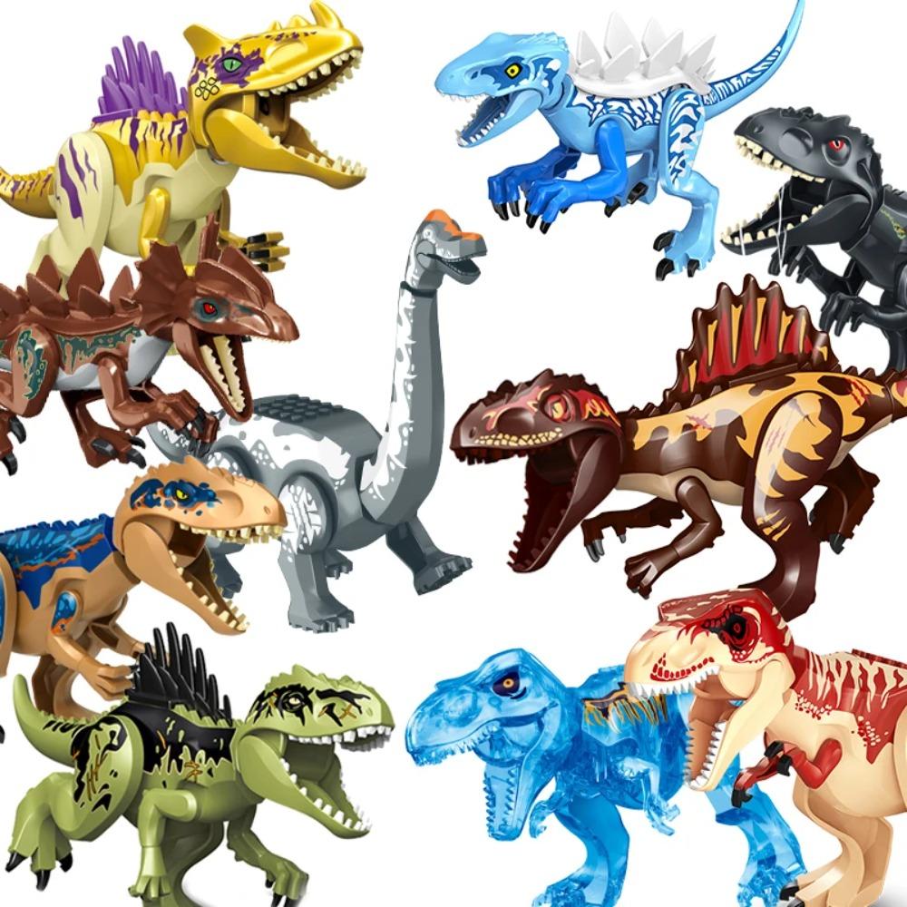 Bloques de Construcción de Dinosaurios Jurásicos Indominus Rex DIY Tamaño Grande Tyrannosaurus Figuras de Acción Modelos Juguetes para Niños Animales Regalos