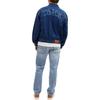 Coach Denim Jacket With Letter Print And Long Sleeves Men Jackets Blue CO801-COK