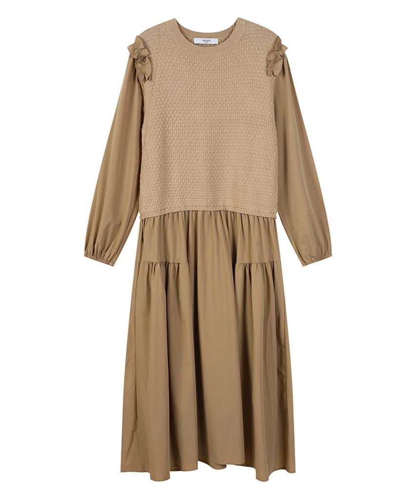 VANAKE Waffle Knit Dress_Vb3Ykoug04Z