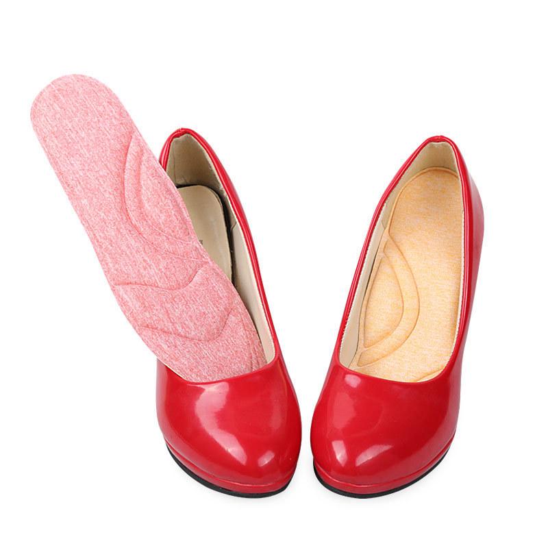 4D Breathable High Heel Insole: Women's Sweat-Absorbing, Soft Massage Arch Pads for Summer Flats