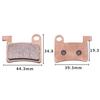 Metal Brake Pads Useful 1 Pair 44.2x34.8MM About 50g/set