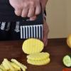 Stainless Steel Potato Crinkle Wavy Slicer Knife French Fries Dough Vegetable Fruit Potato Cutter Chopper Kitchen Maker Tool
