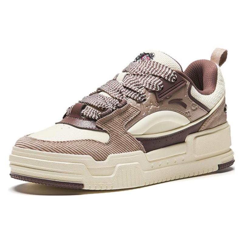 Anta Slightly Sweet Puffy Shoes Textile, Synthetic Leather, TPU Comfortable Slip Resistant And Breathable Low top Sneakers 912348001-1