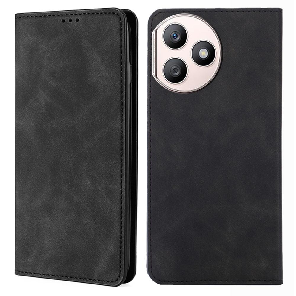 For Honor X50i+ 5G Skin-Touch Cell Phone Case Leather Stand Card Slots Phone Cover