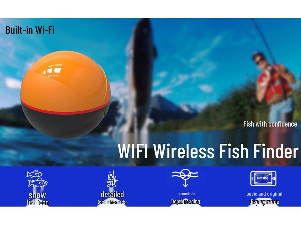 Cross-Border Black Tech: Erchang Sonar Fish Finder - Wireless WiFi HD Dual-Band Smartphone Compatible Fishing Gear